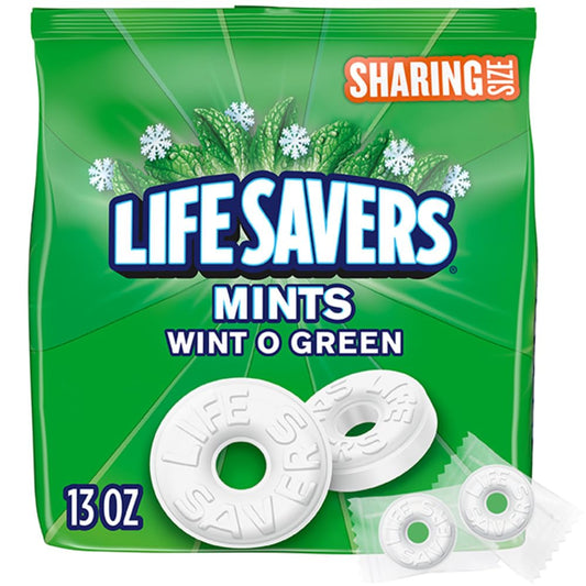 LIFE SAVERS Wint-O-Green Flavor Breath Mints Hard Candy