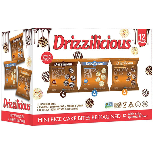 Drizzilicious Mini Rice Cakes Variety Pack - Rice Crisps
